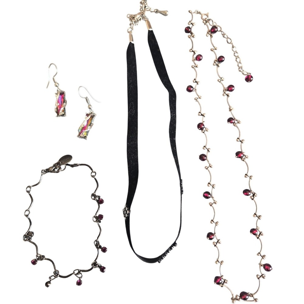 Y2K Jewelry Bundle Whimsigoth Dainty Claire's Necklace Choker Earrings Bracelet